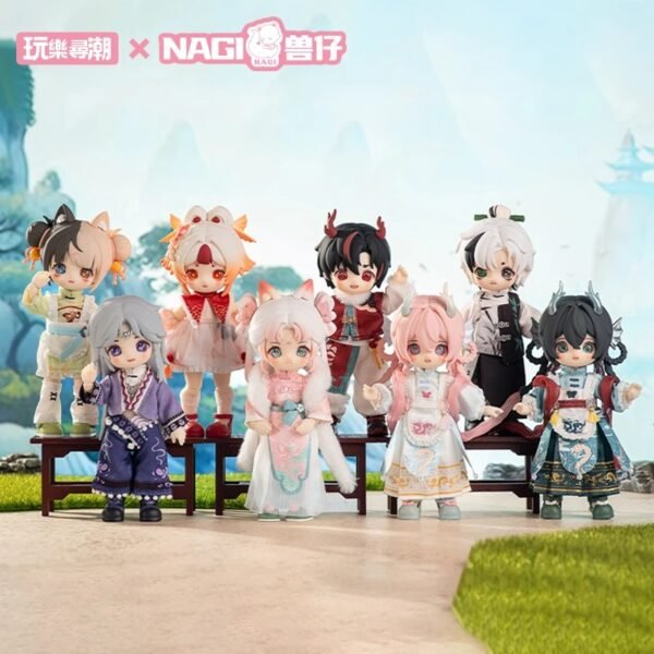 正版NAGI獣仔四代逍遥游シリーズ盲盒関節可動人形12分の可愛いギフトフィギュア